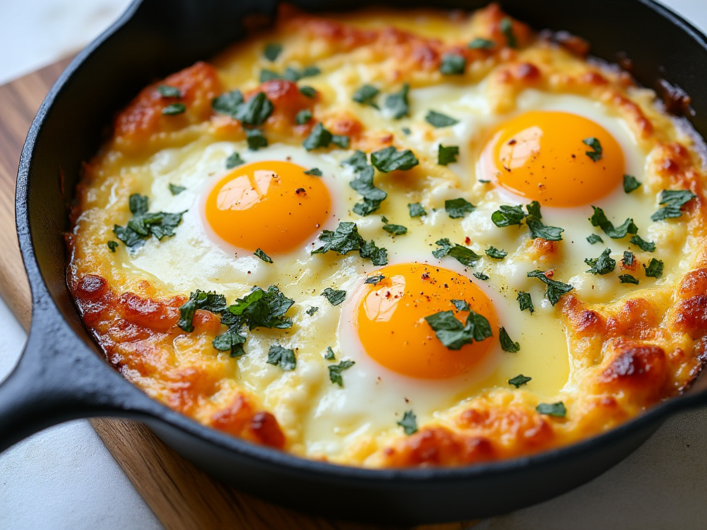 البيض بالفرن (Baked Eggs)