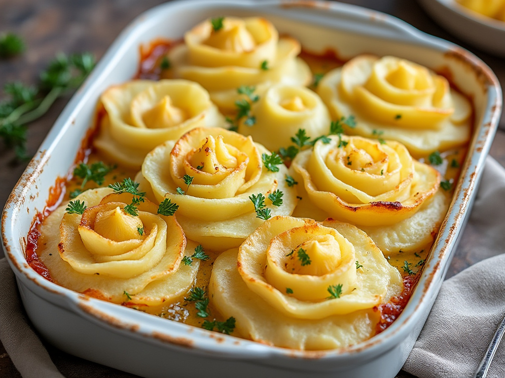 البطاطس المهروسة والمخبوزة (Duchess Potatoes)
