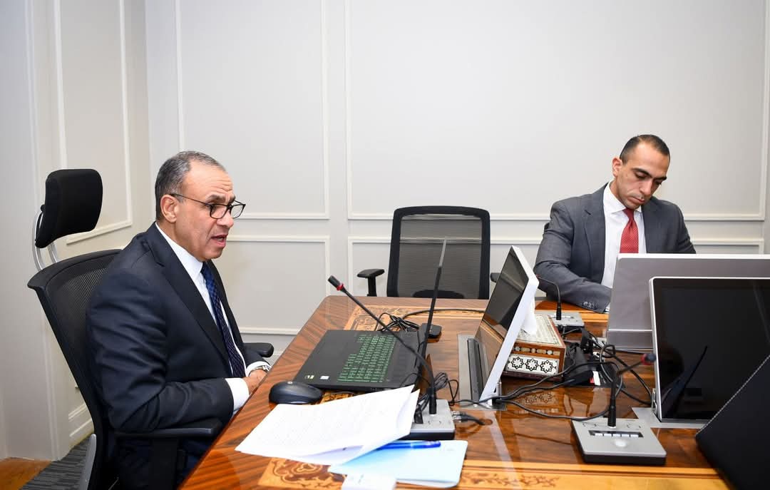 جانب من الاجتماع الافتراضي