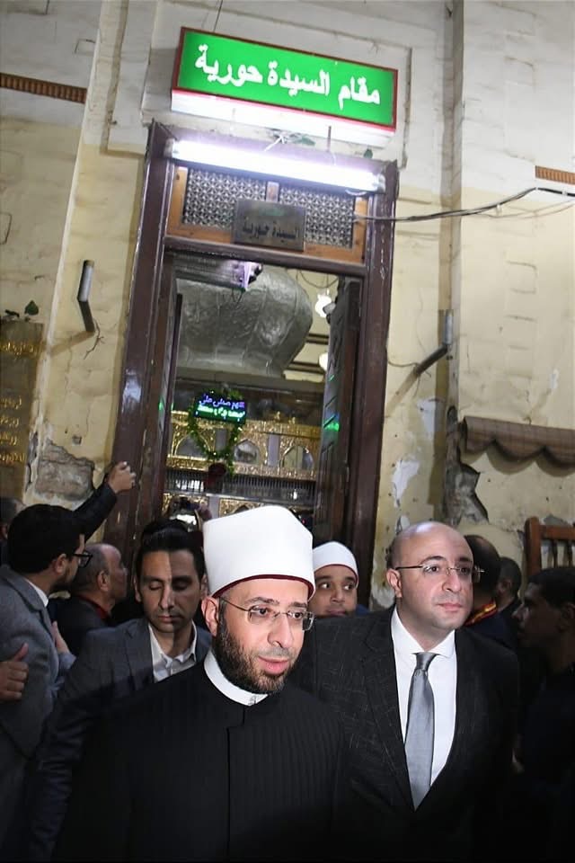 جانب من الجولة التفقدية لمقام السيدة حورية
