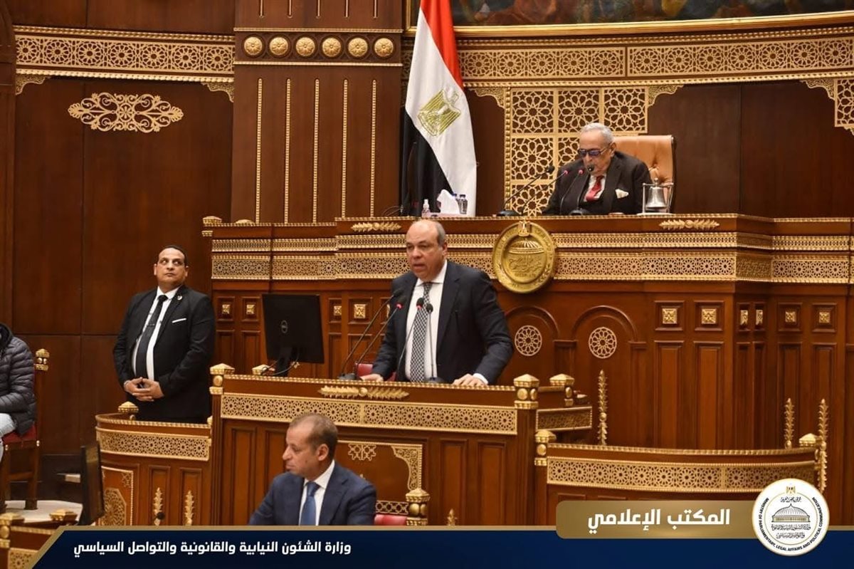 وزير الطيران في جلسة مجلس الشيوخ