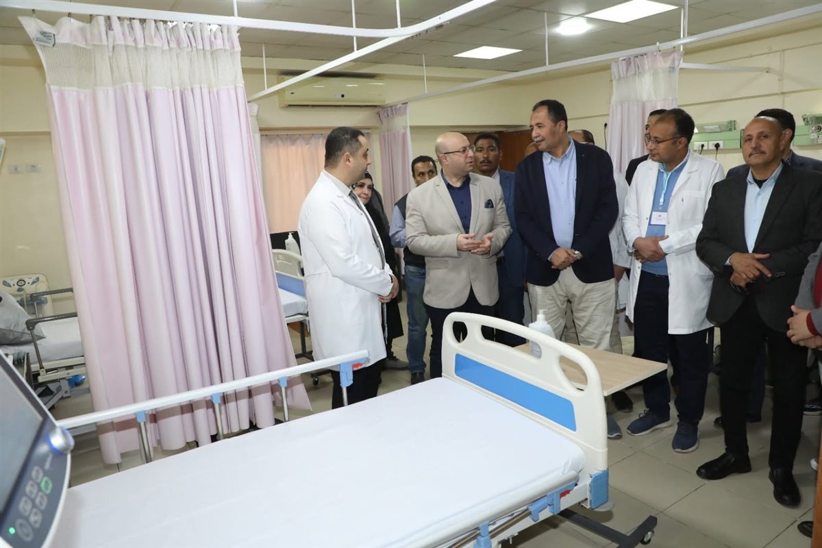 محافظ بني سويف يفتتح تطوير وحدة العناية المركزة بالمستشفى التخصصي