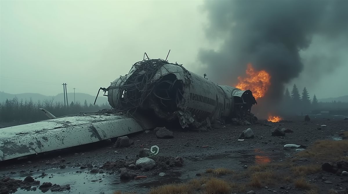 تحطم طائرة بوينغ 787 الرحلة 171 تسفر عن 279 قتيلًا - Illustration