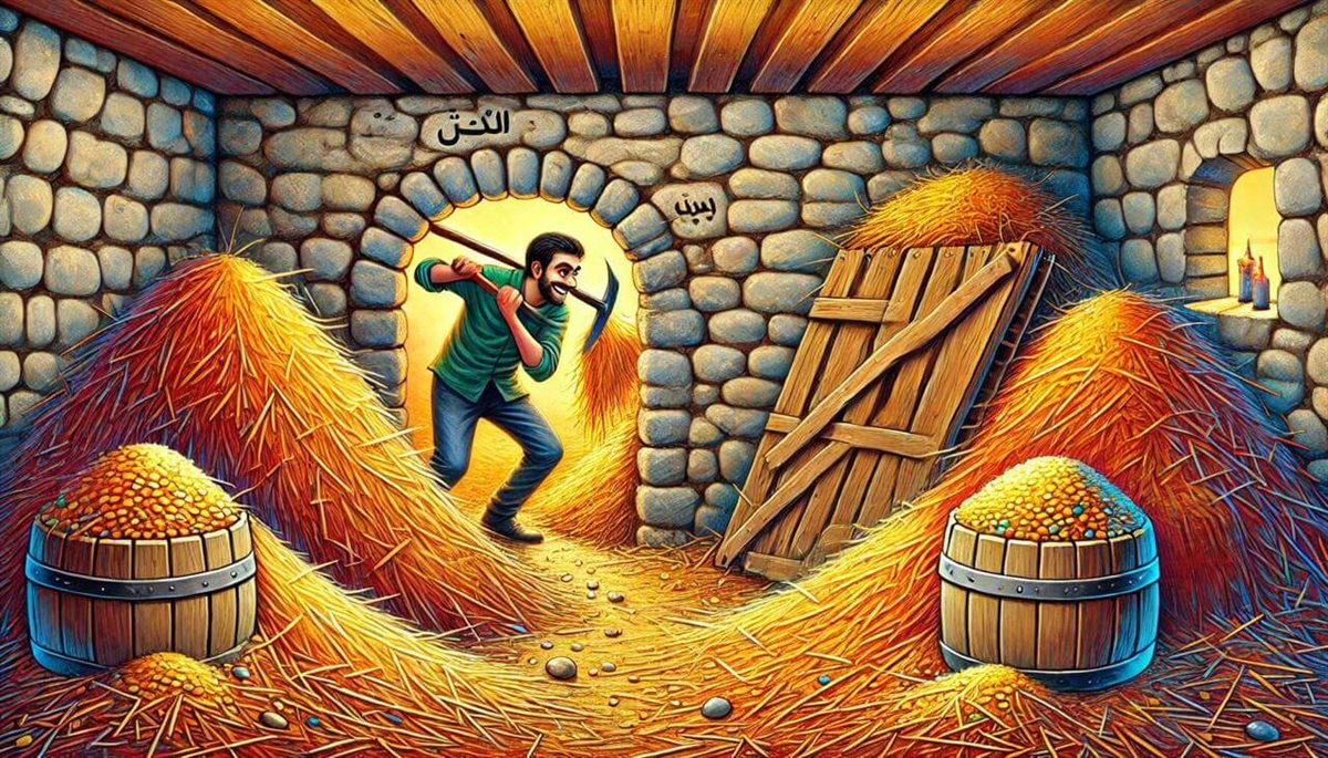 “نقبك طلع على شونة”
