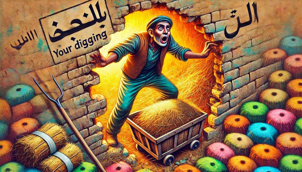 “نقبك طلع على شونة”