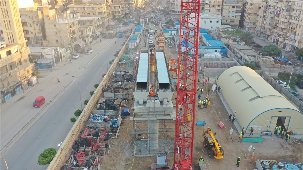 تقدم سريع في تنفيذ مترو الإسكندرية الجديد