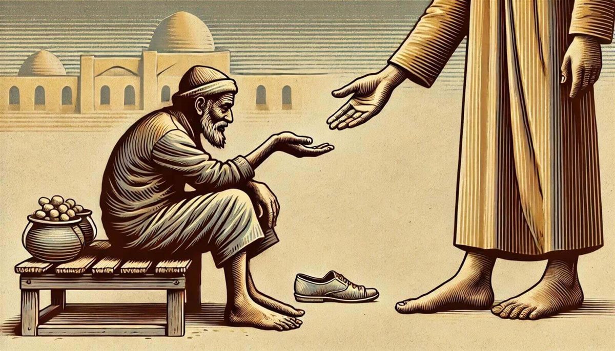 خد من الحافي نعله