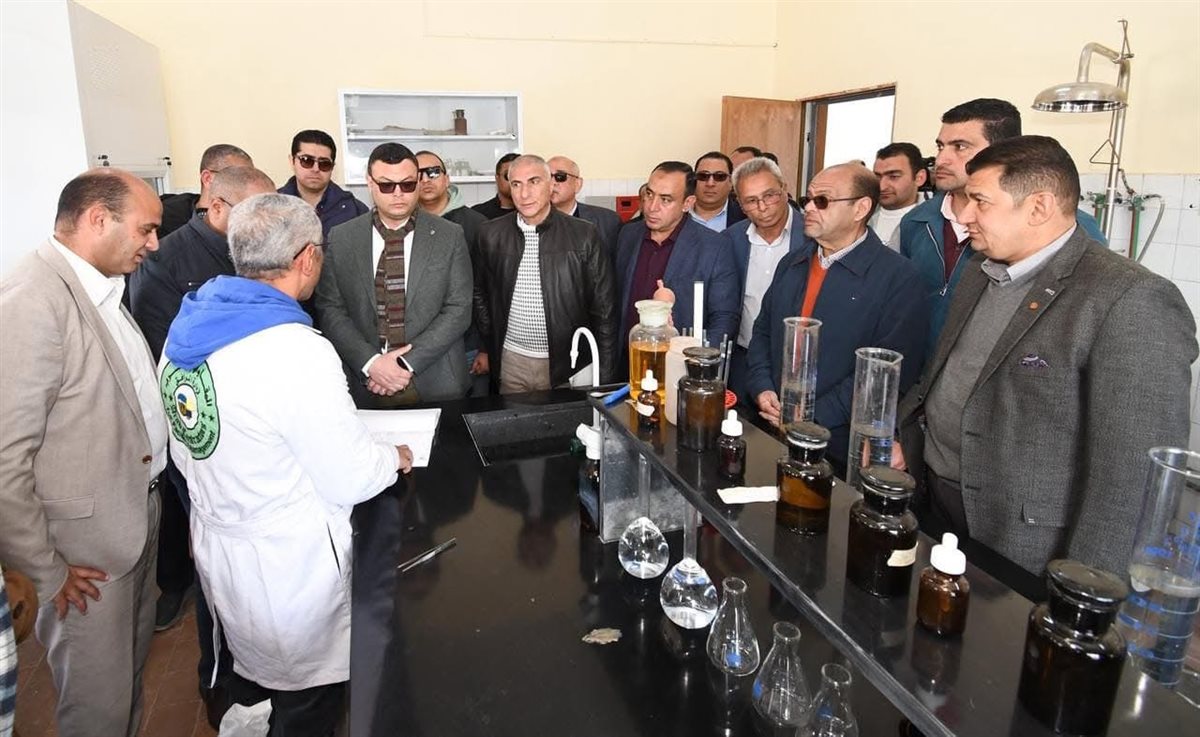 أعمال تأهيل ورفع كفاءة محطة معالجة الصرف الصحي