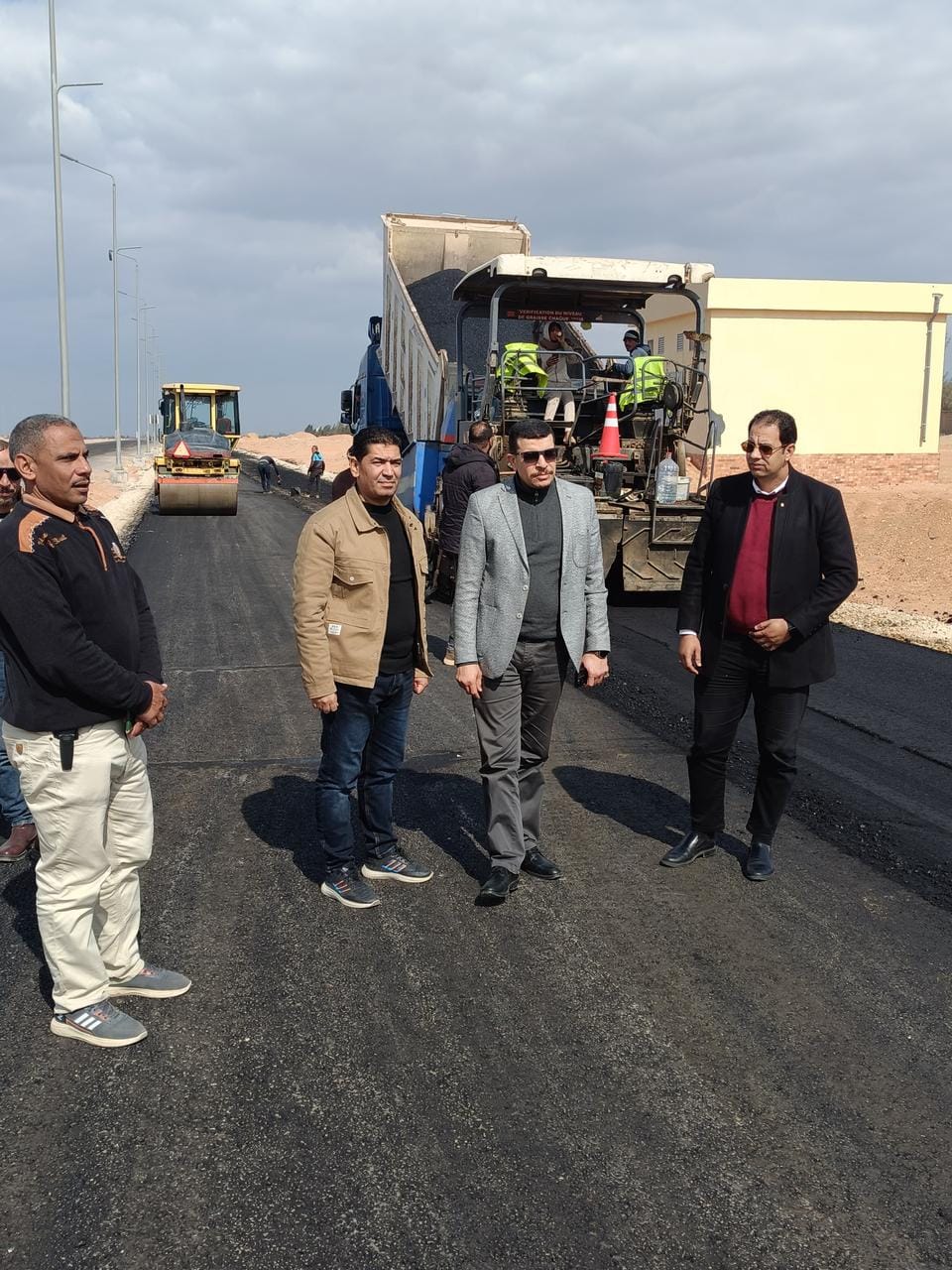 مشروعات المرافق والطرق بمدينة سفنكس الجديدة