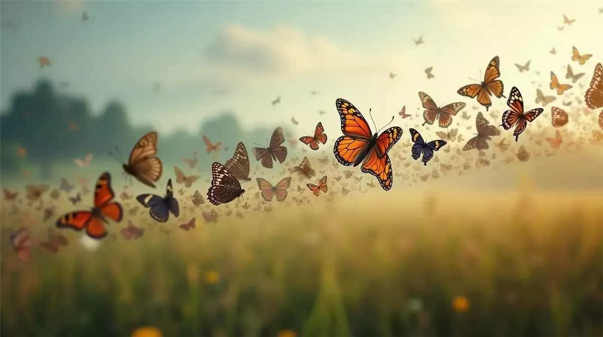 انخفاض أعداد الفراشات