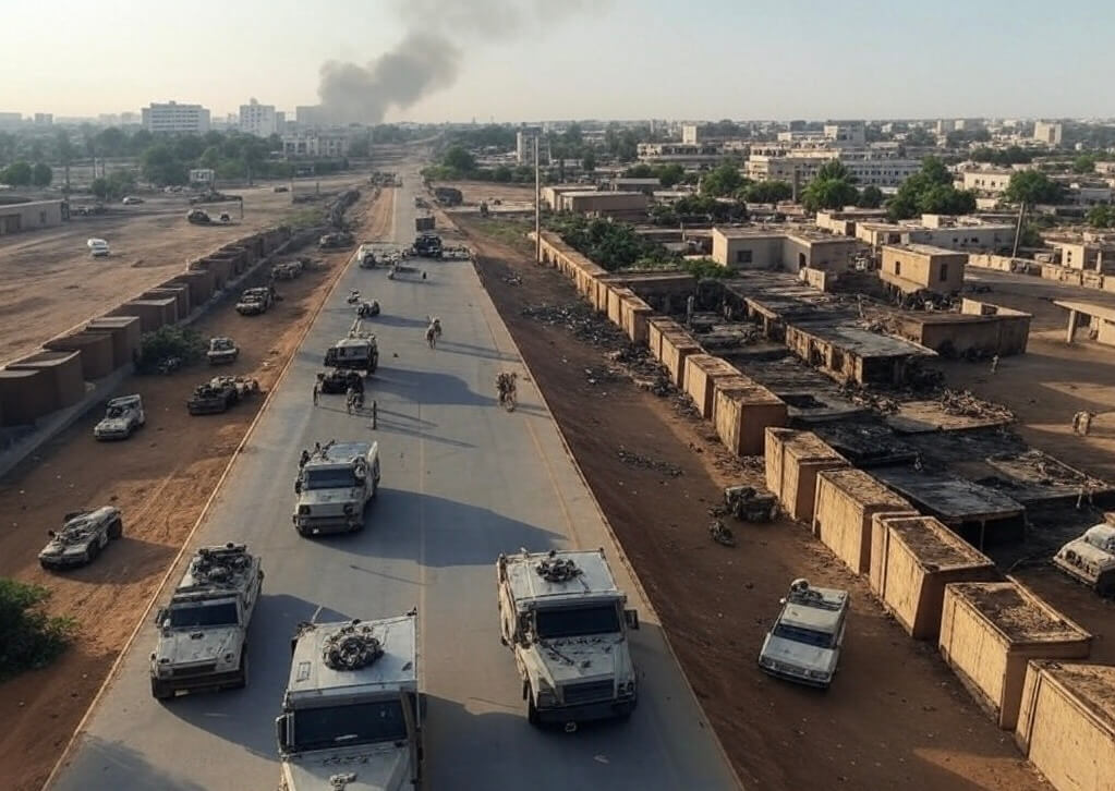 الجيش السوداني يحرز تقدمًا في الخرطوم Illustration