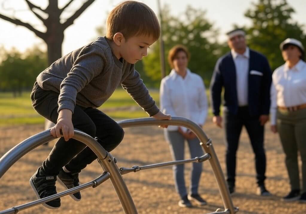 دراسة عن ألعاب التسلق وقضبان القرود