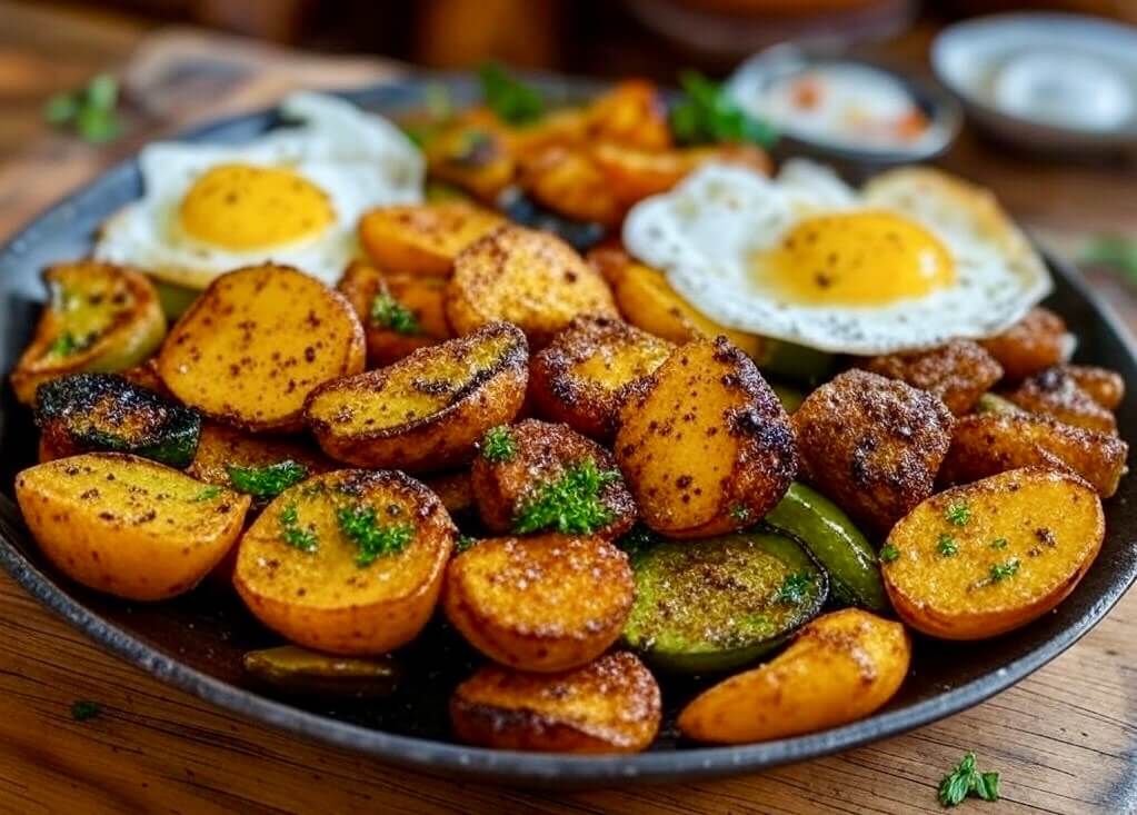 طبق الكفتاجي التونسي الشهي مع البيض والتوابل العطرية