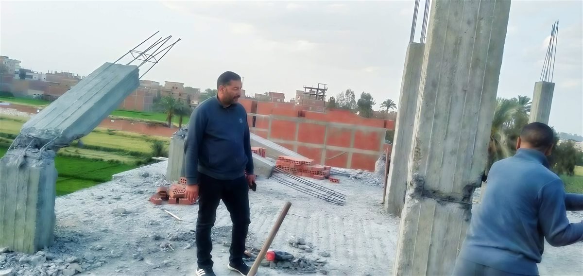 إزالة مخالفات البناء والتعديات في مركز الزقازيق