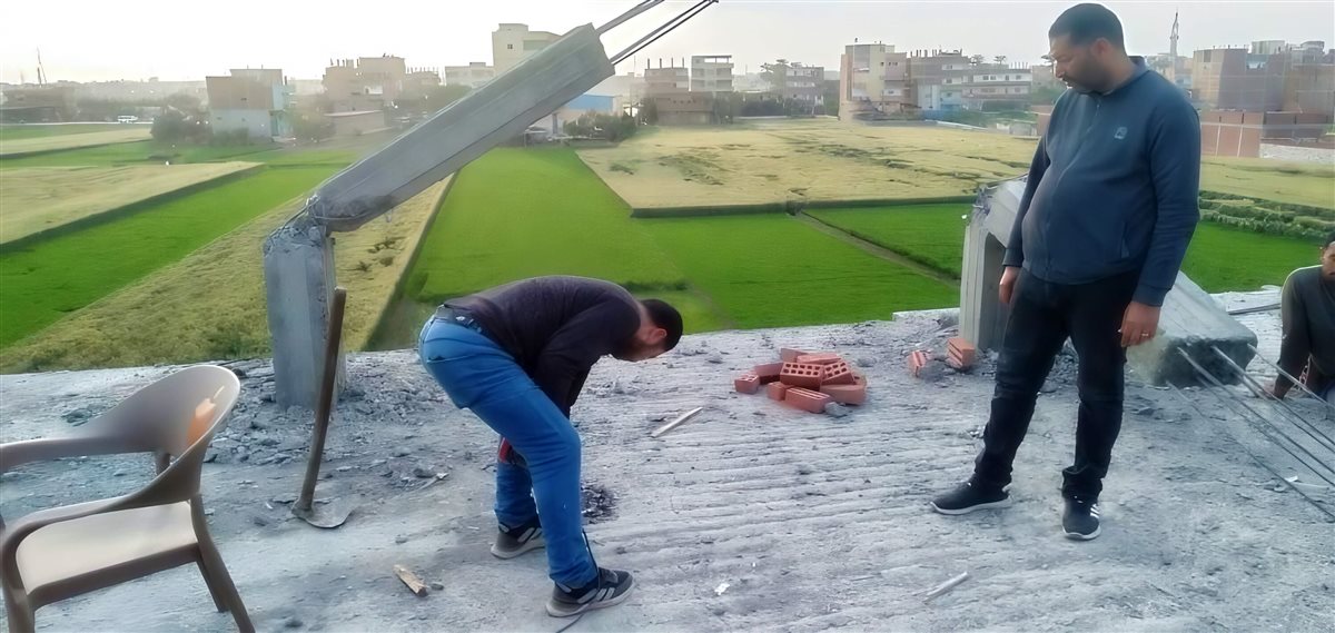 إزالة التعديات ومخالفات البناء في مركز الزقازيق