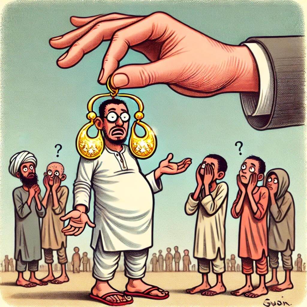 معنى المثل الشعبي “يدي الحلق للي بلا ودان”