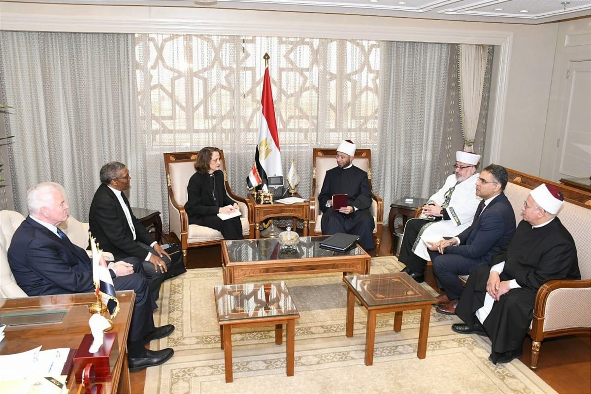 وزير الأوقاف يلتقي وفد "كنائس من أجل السلام" بالعاصمة الإدارية لتنسيق الجهود لرفض التهجير والاستيطان ودعم صمود الفلسطينيين