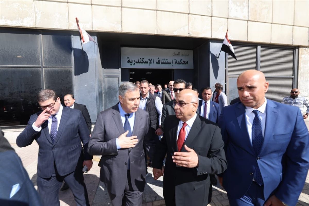 وزير العدل يفتتح فرعين جديدين للتوثيق في الإسكندرية بمحكمة مجلس الدولة والميناء