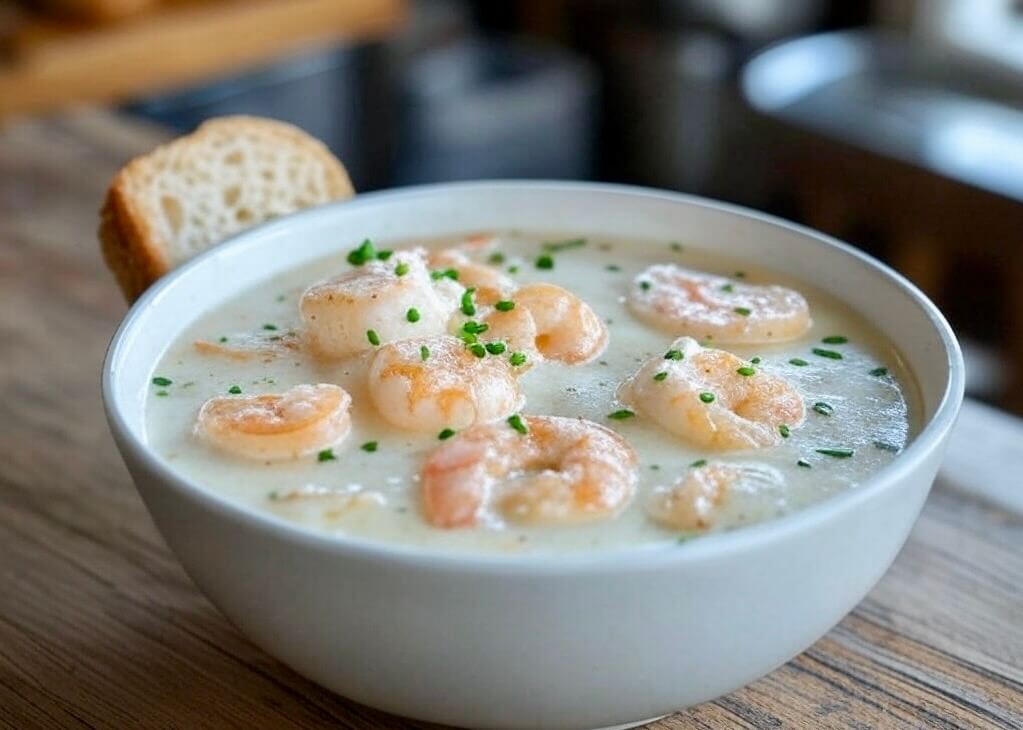 طريقة عمل شوربة السي فود بالكريمة