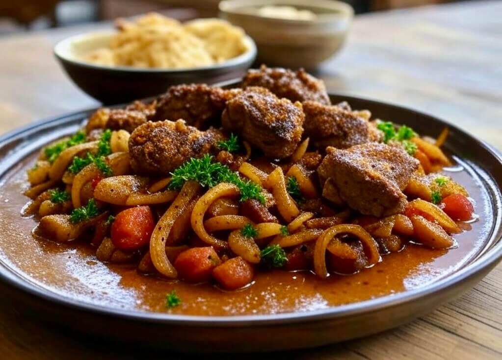 طريقة عمل كباب الحلة المصري بالخضار والبهارات
