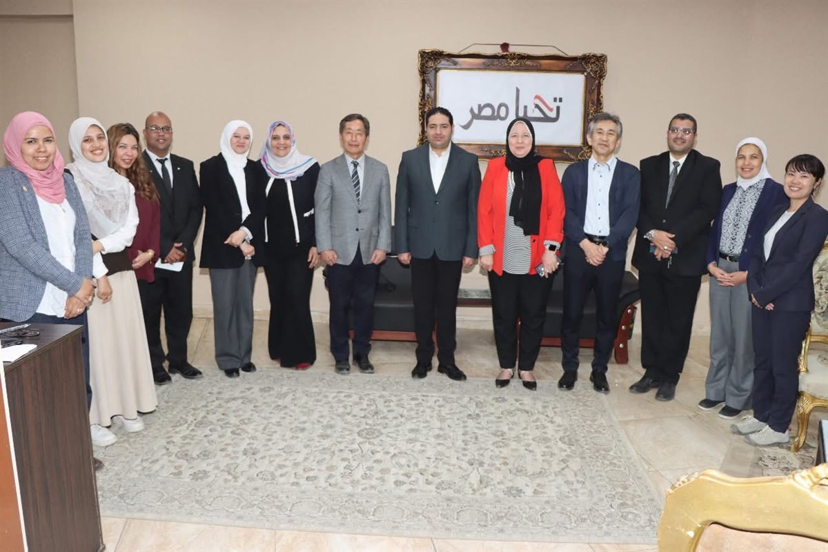 زيارة ميدانية لوفد ياباني إلى بني سويف لمتابعة تطبيق “توكاتسو” بالمدرسة اليابانية
