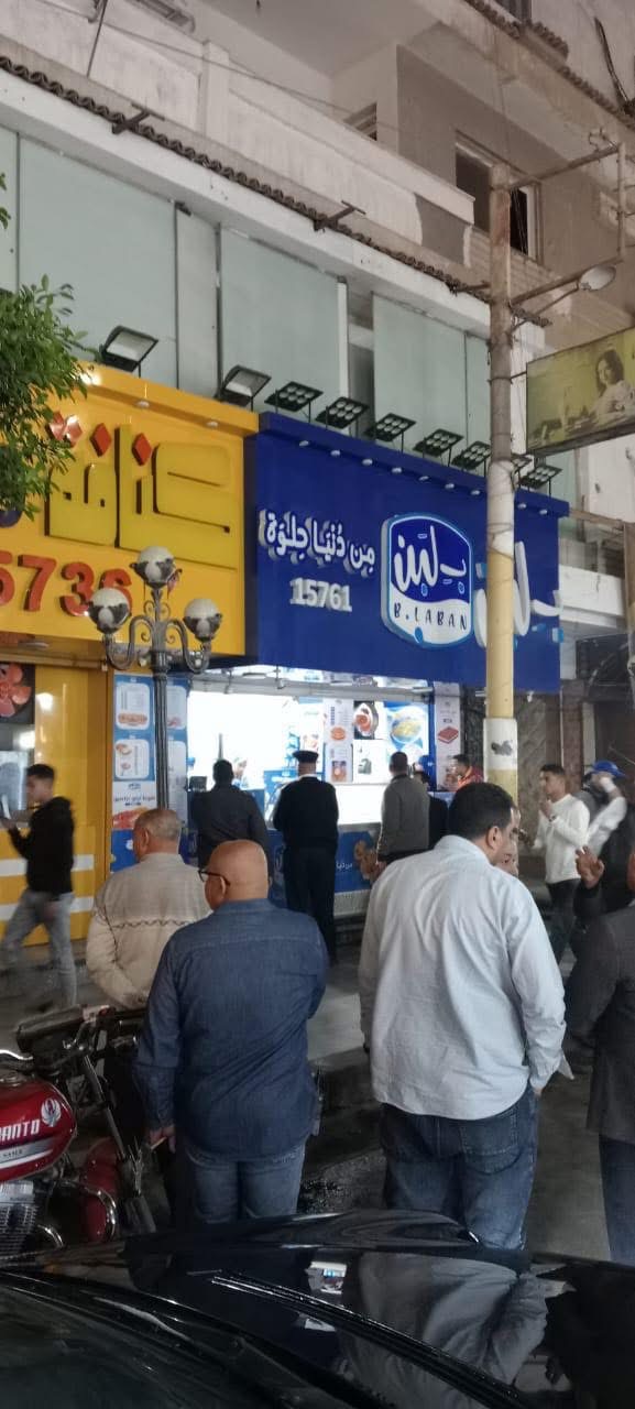 غلق محال “ب لبن” و”كنافة وبسبوسة” في الغربية ١