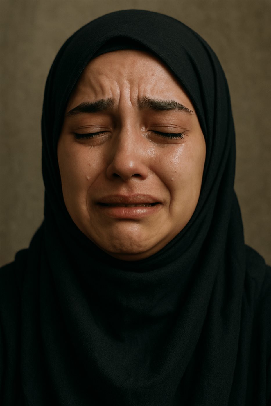 خلفيات بنات محجبة حزينة تبكي