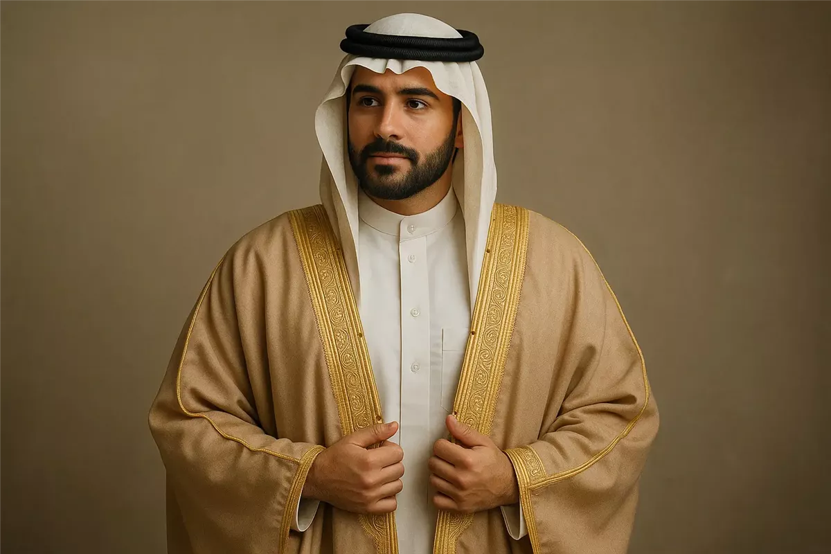 البشت الخليجي البيج