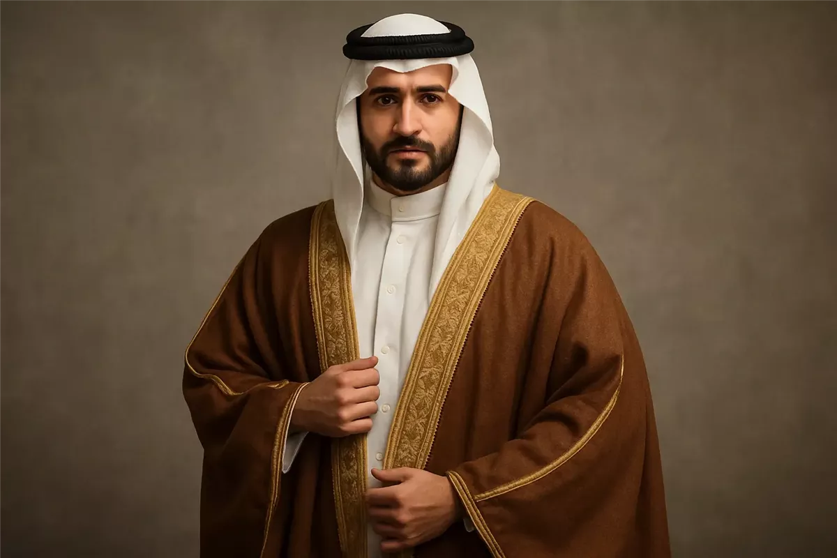 البشت الخليجي البني