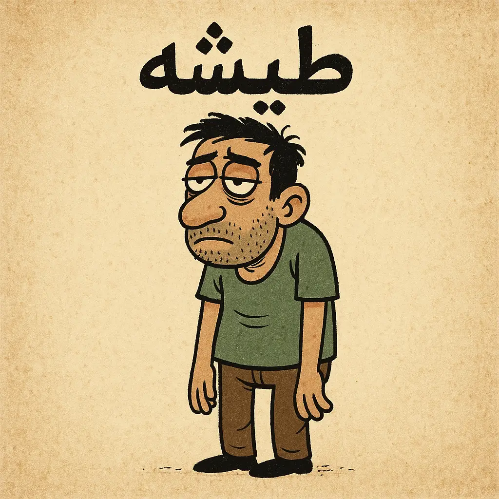أصل كلمة طيشه