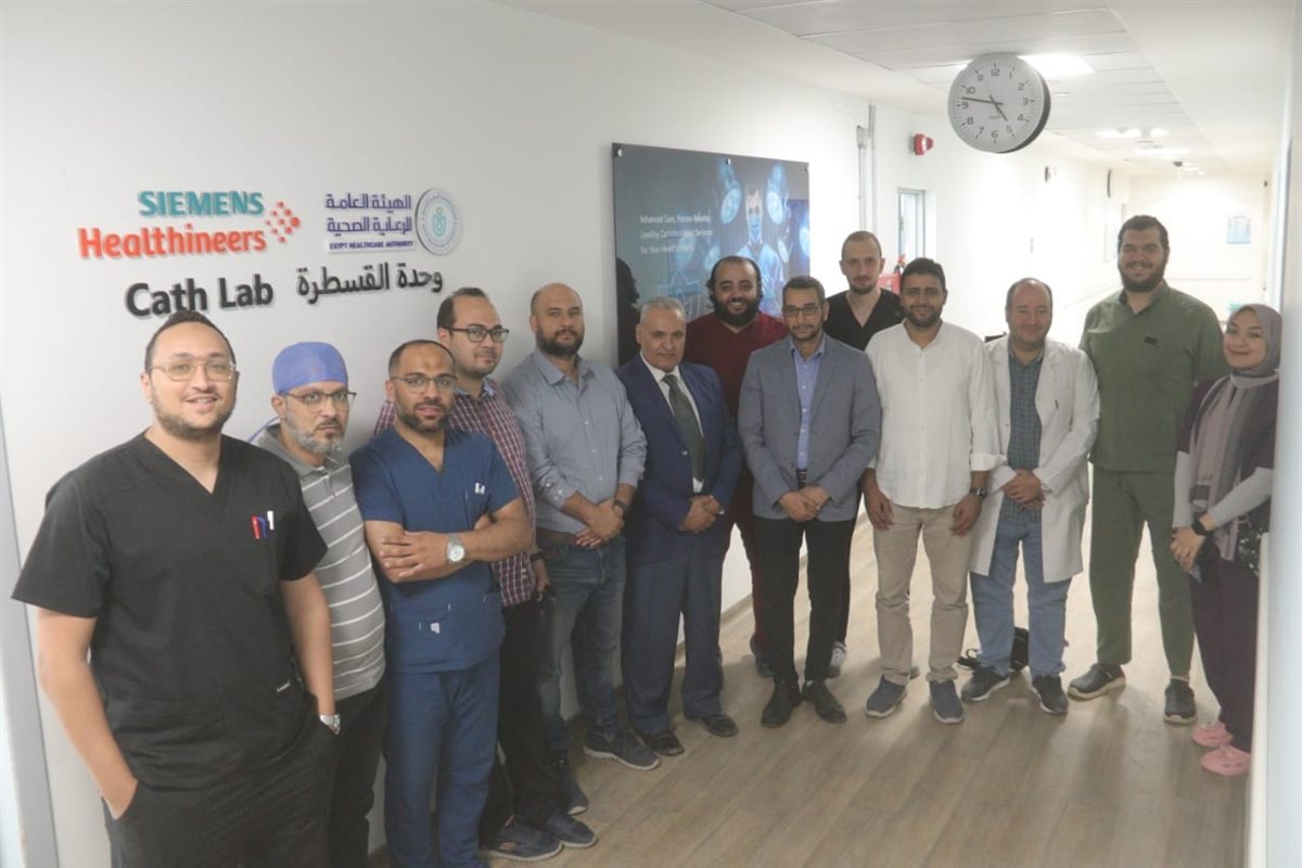 الهيئة العامة للرعاية الصحية تنجح في أول تدخل دقيق لعلاج الجلطات الدماغية الحادة بالقسطرة المخية بمجمع السويس الطبي