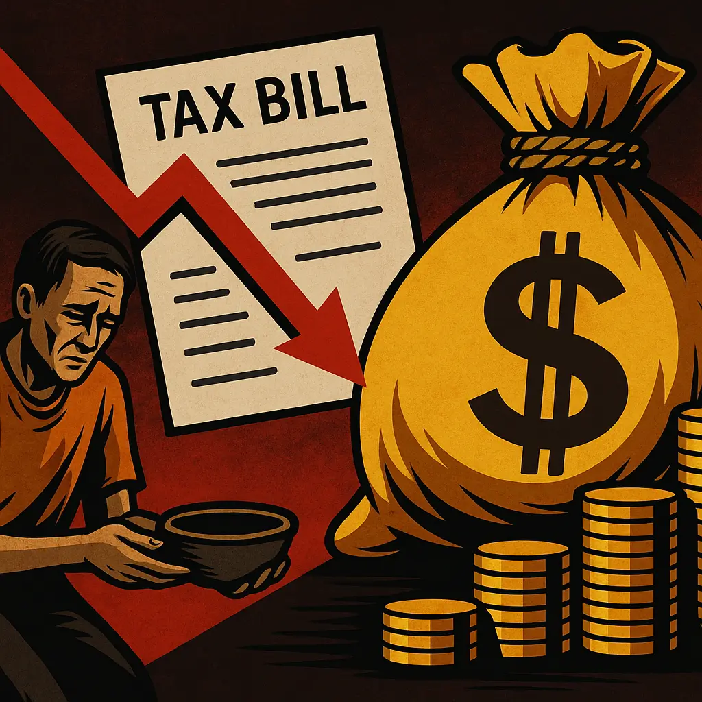 الأغنياء يزدادون غنى والفقراء يزدادون فقراً - Illustration