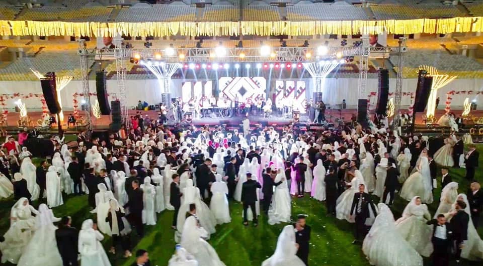 حفل زفاف جماعي تاريخي لـ600 شاب وفتاة ضمن فعاليات أسبوع الخير