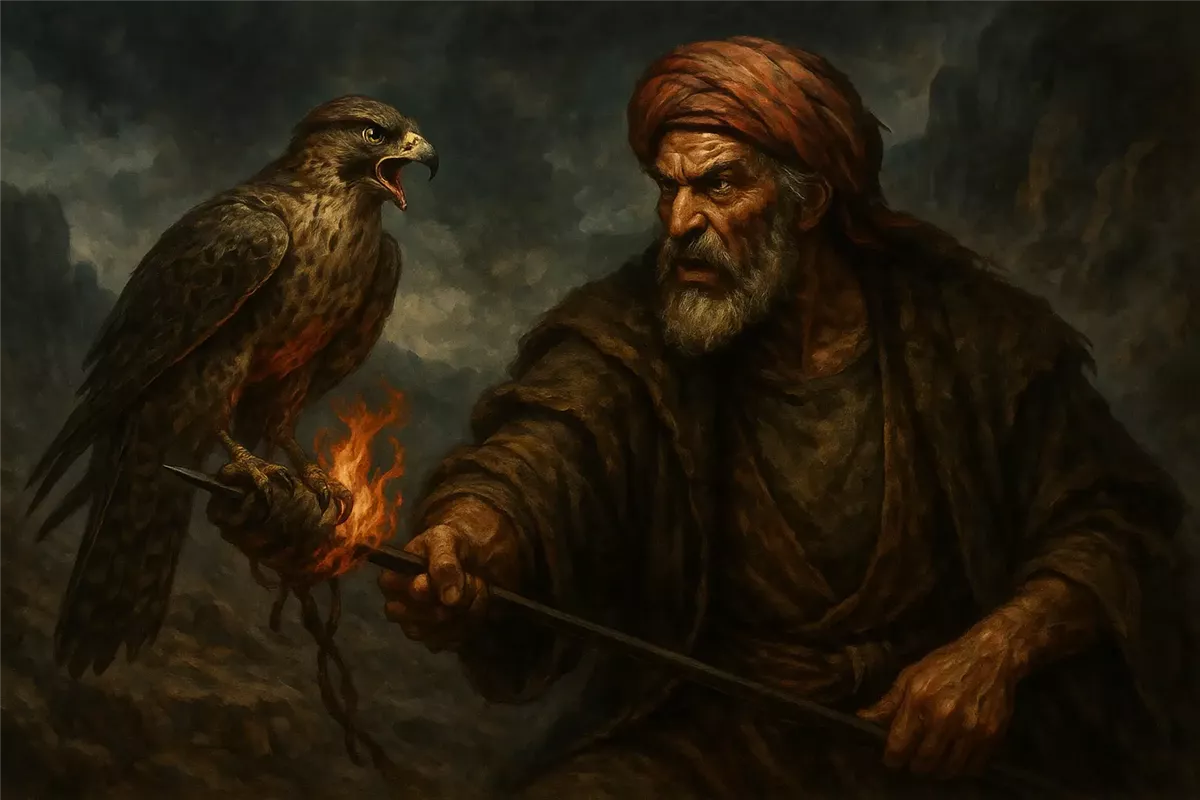 المثل "اللي ما يعرف الصقر يشويه"