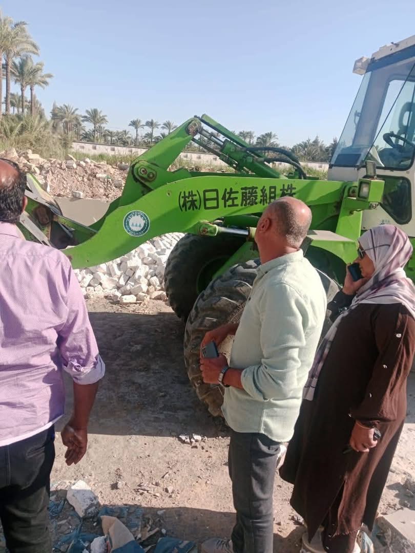 حملات إزالة مخالفات البناء بكفر البطيخ ورأس البر