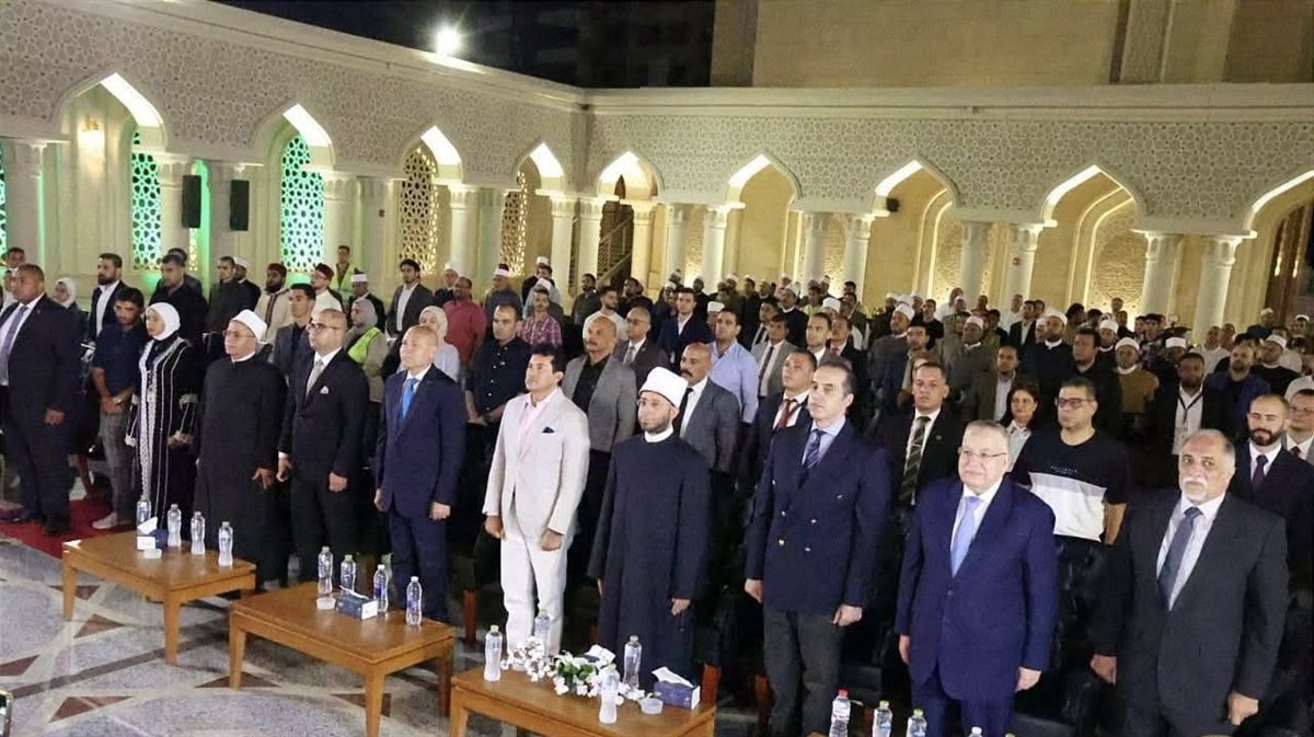 أمسية دينية فنية بمسجد العلي العظيم