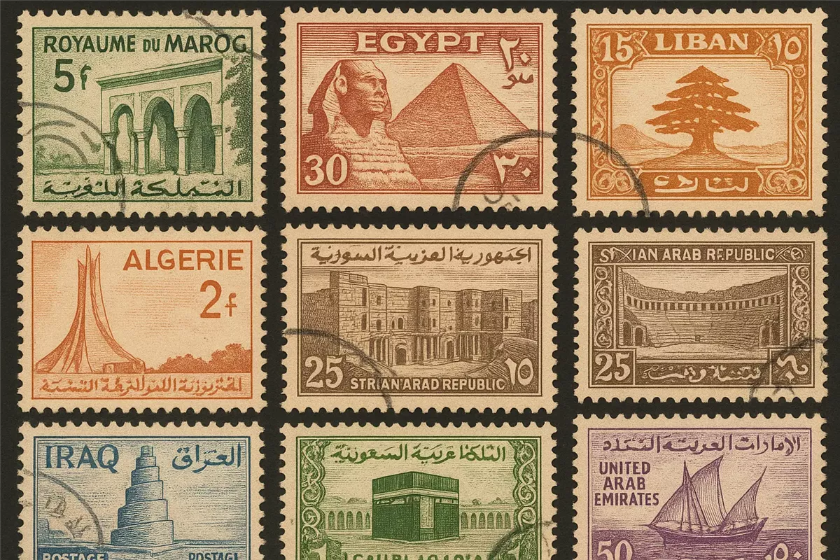 معرض الطوابع العربي 2025 في الأردن Illustration