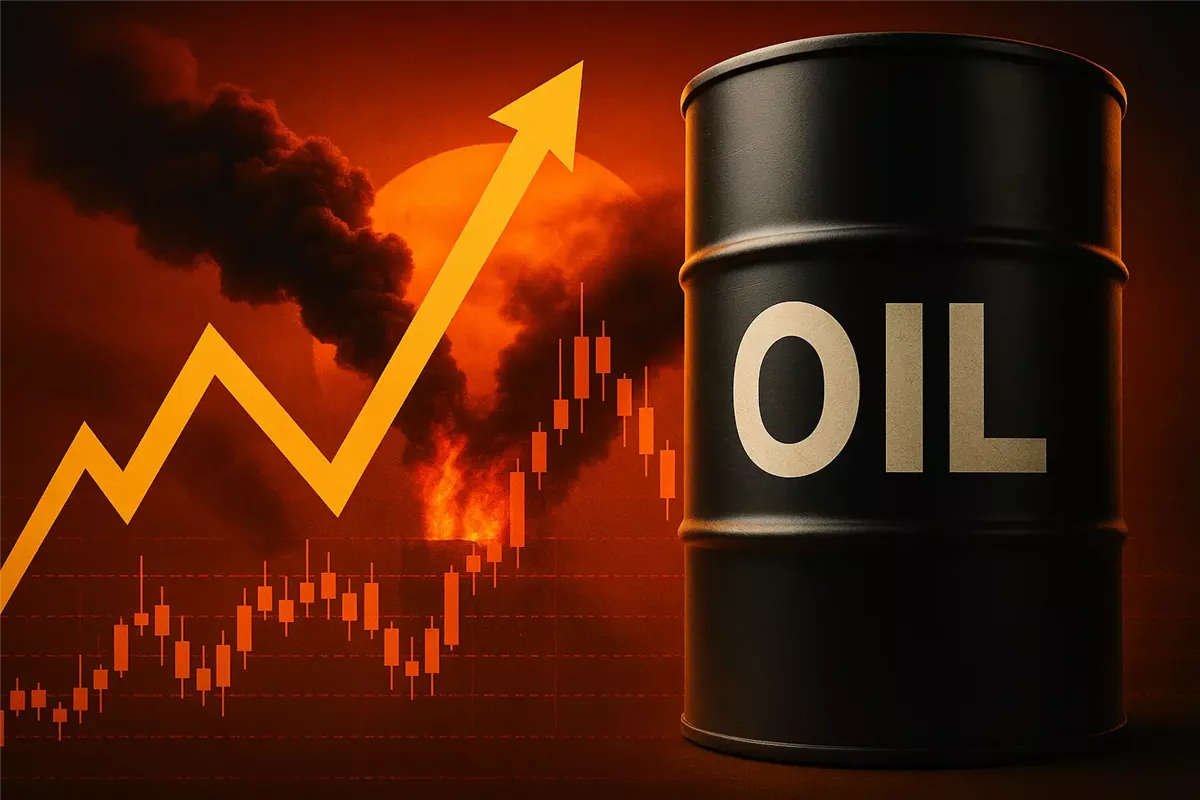 أسعار النفط العالمية ترتفع أكثر من 10% بعد قصف إسرائيل لإيران - Illustration