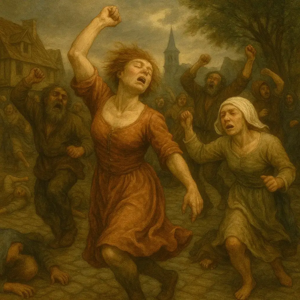 وباء الرقص في ستراسبورغ 1518 - Illustration