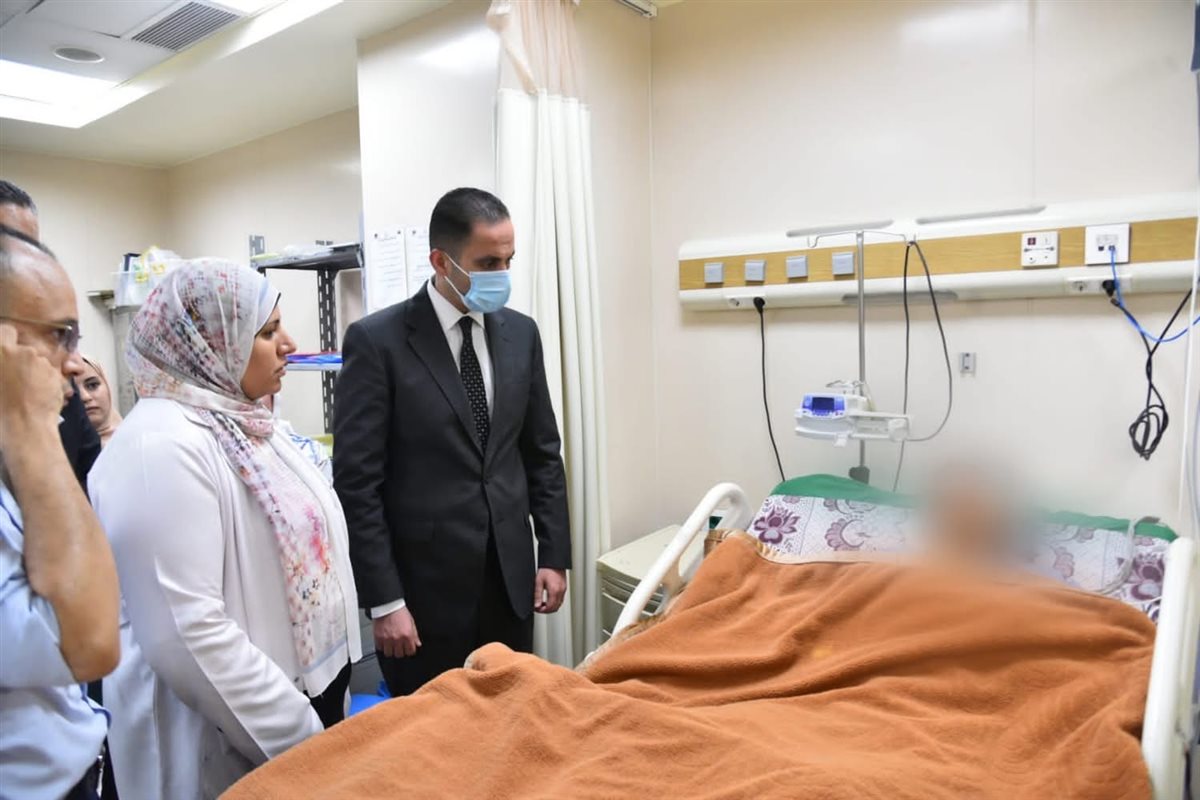 نائب وزير الصحة يتابع مصابي حادث الدائري الإقليمي