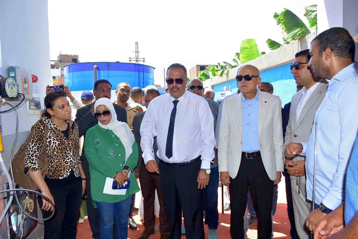 تشغيل محطة مياه الشرب الجديدة بمركز الزينية الأقصر
