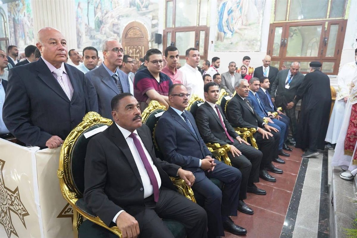 مراسم تنصيب الأنبا كاراس تجسد الوحدة الوطنية بمطروح