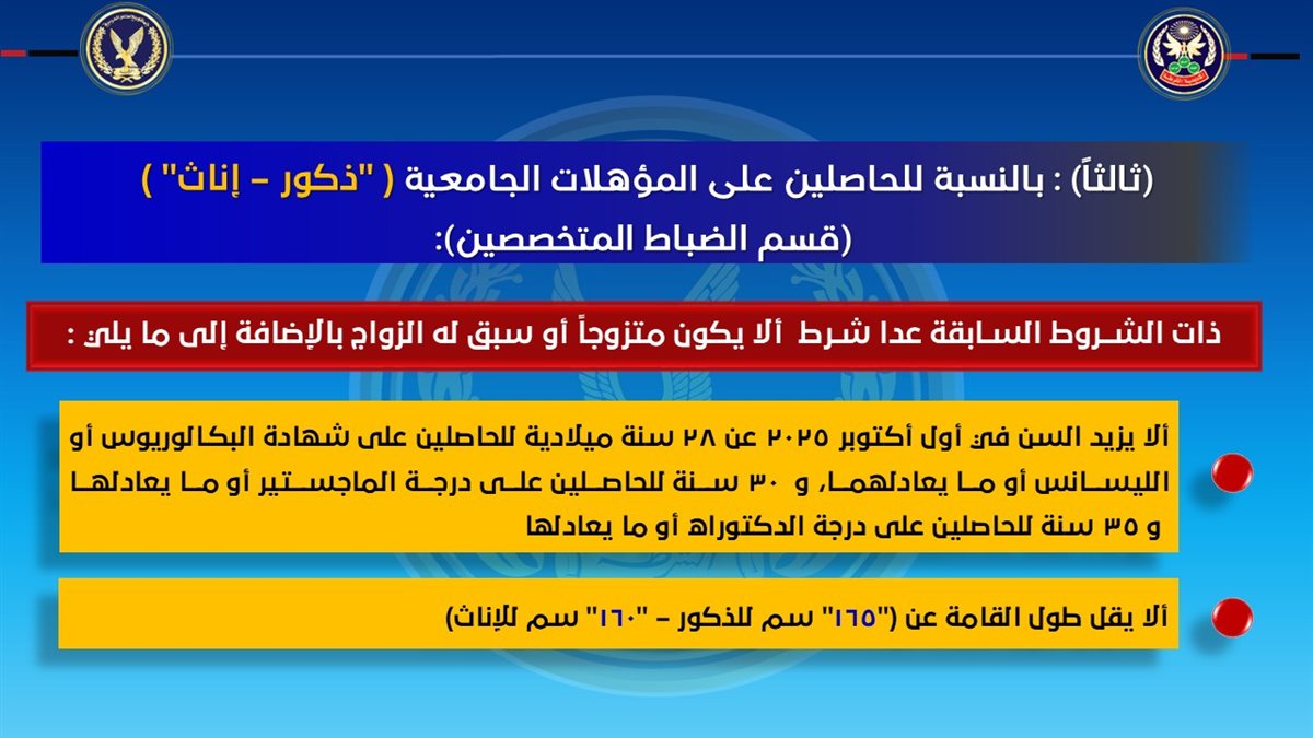 شروط ومواعيد الالتحاق بكلية الشرطة 2025 - 2026 - (5)