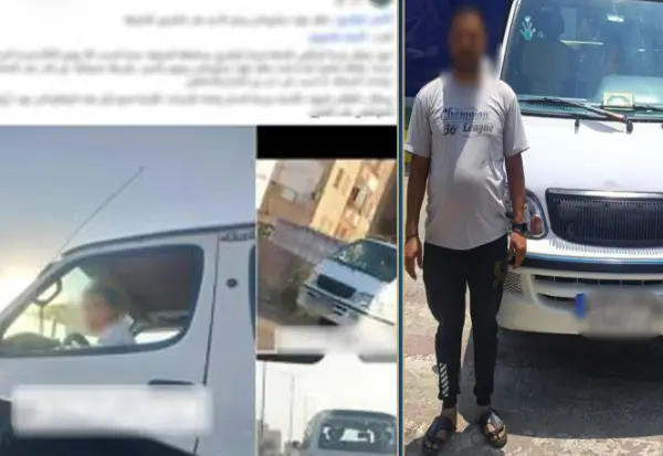 ضبط طفل يقود سيارة ميكروباص بالشرقية -