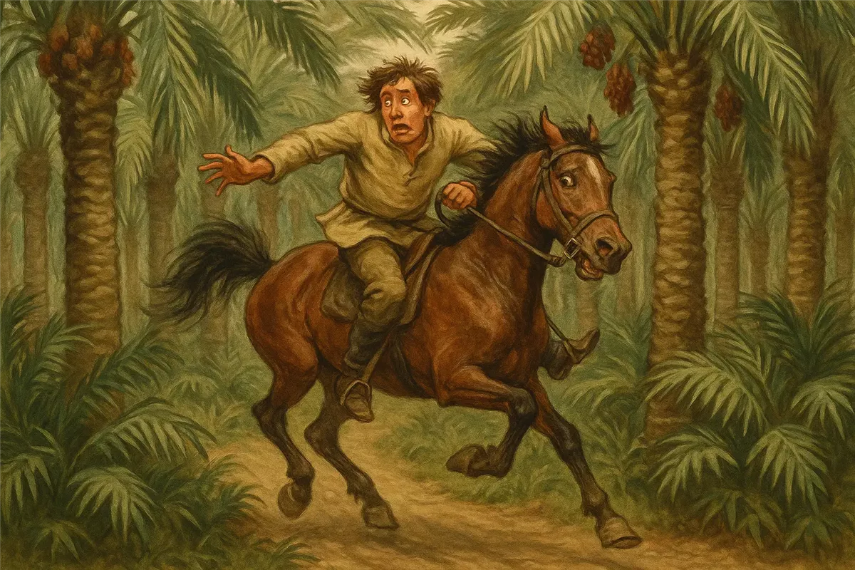 الخيال الزفت يرمح في وسط النخل