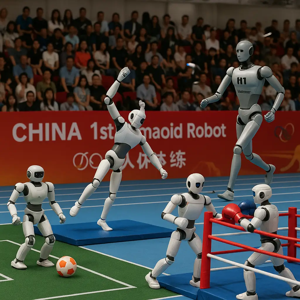 التكنولوجيا والرياضة تجتمعان في الألعاب العالمية للروبوتاتIllustration