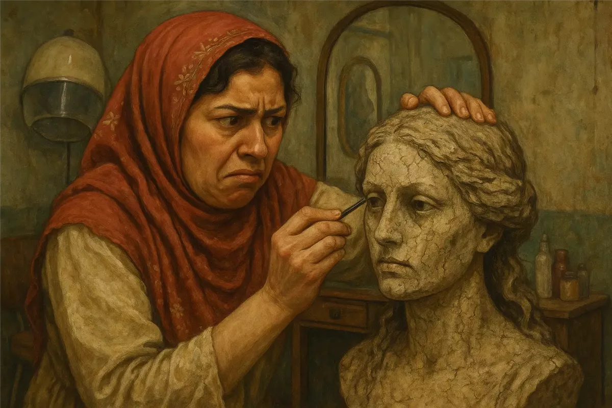 إيش تعمل الماشطة في الوش العكر