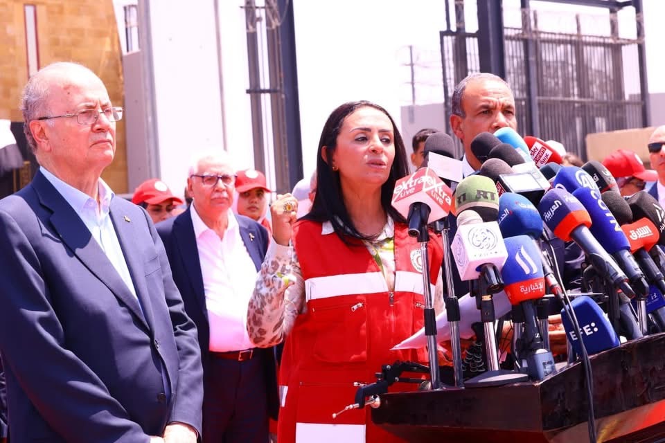 وزيرة التضامن من معبر رفح تطلق نداءً لإدخال المساعدات الإنسانية
