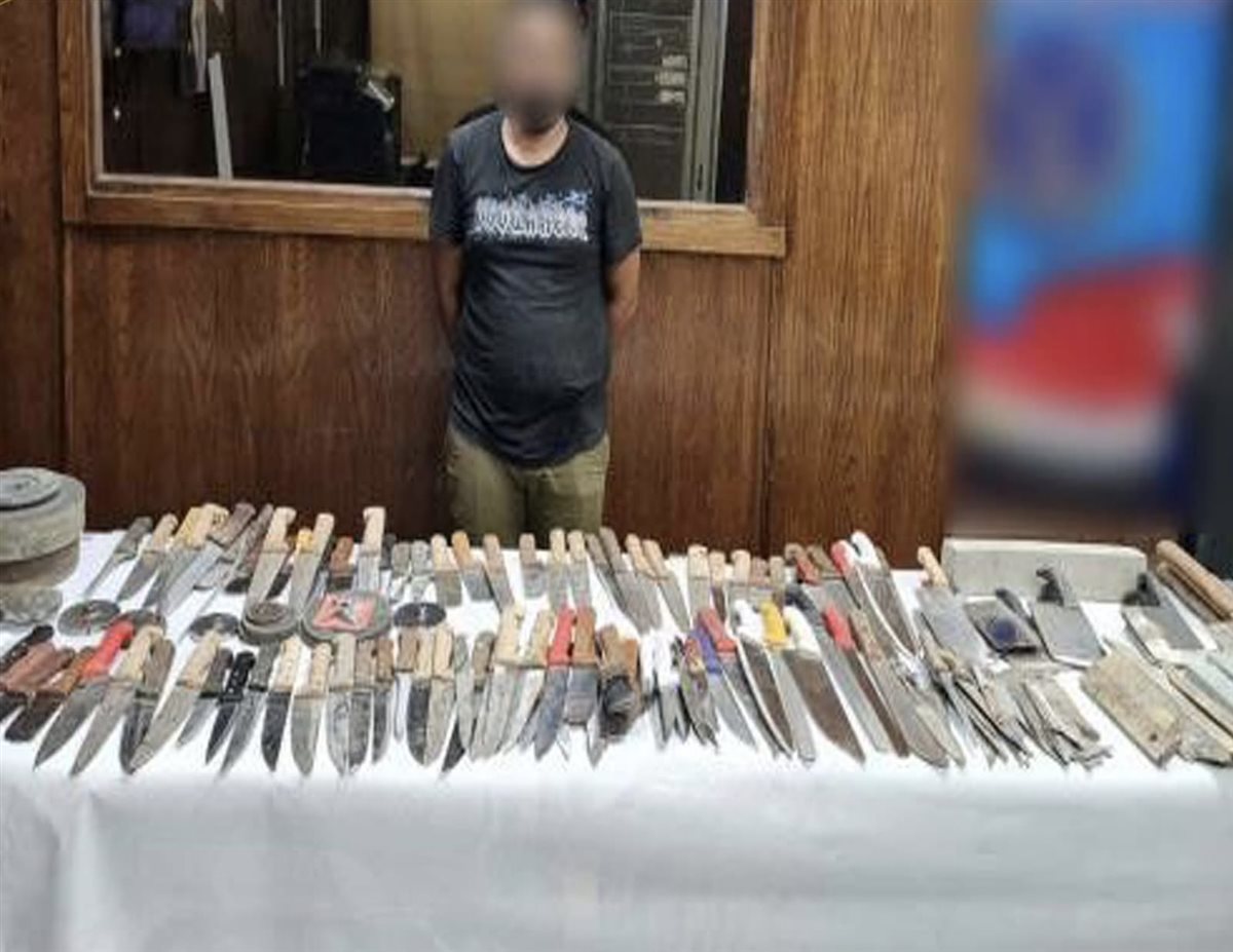ضبط ورشة الأسلحة البيضاء في الشرابية بالقاهرة