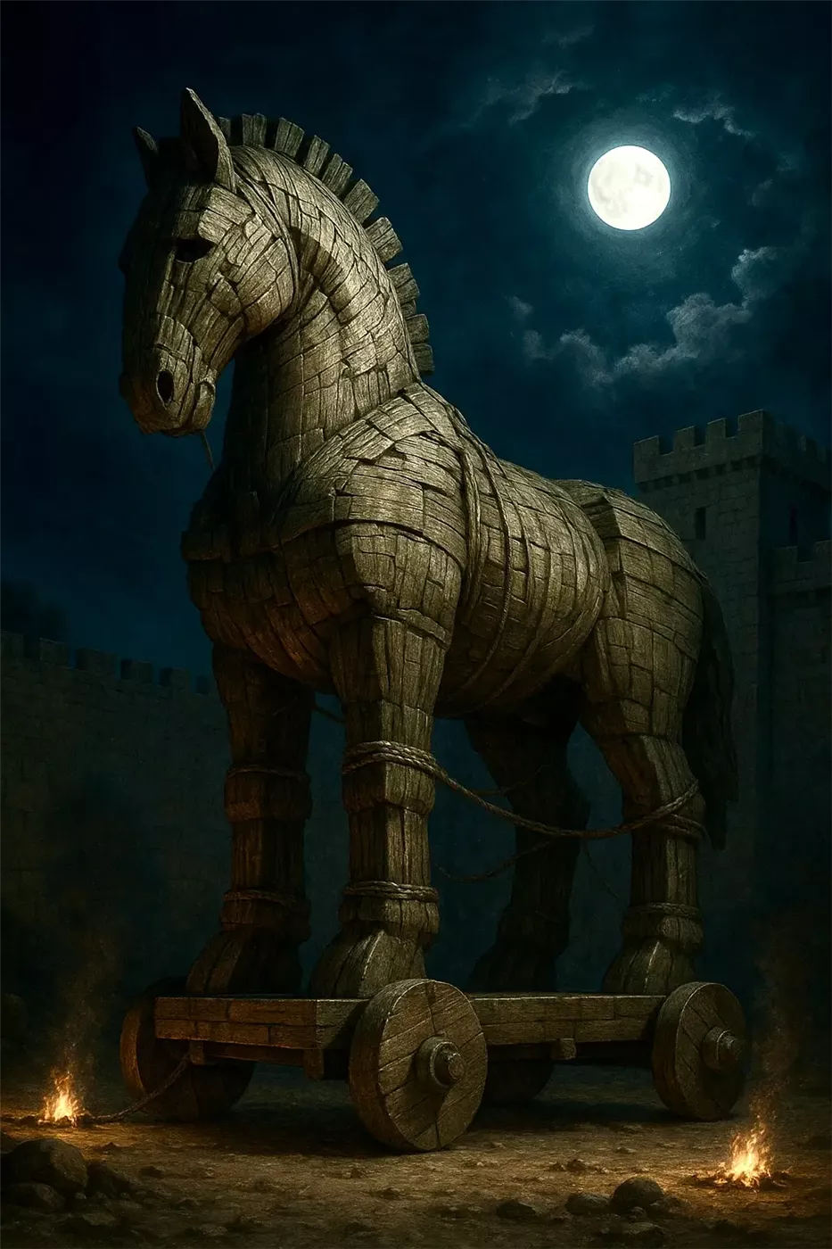 حصان طروادة - Illustration